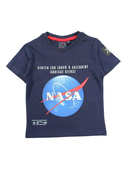 Nasa - T-shirt imprimé logo en coton - Kiabi