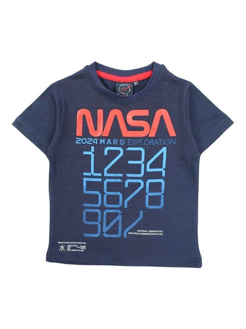 Nasa - T-shirt imprimé logo en coton - Kiabi