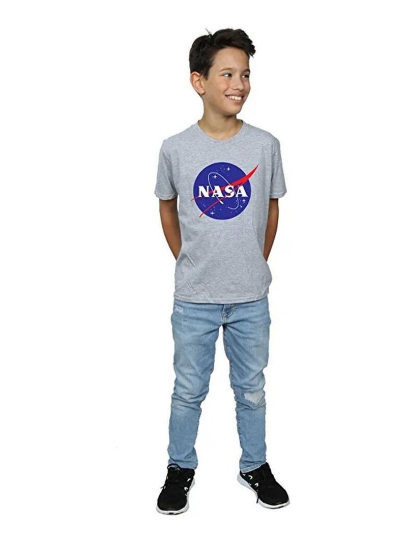 NASA - T-shirt INSIGNIA Gris chiné - Kiabi