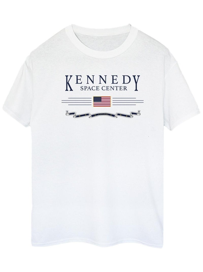 NASA - T-shirt KENNEDY SPACE CENTRE EXPLORE Blanc - Kiabi