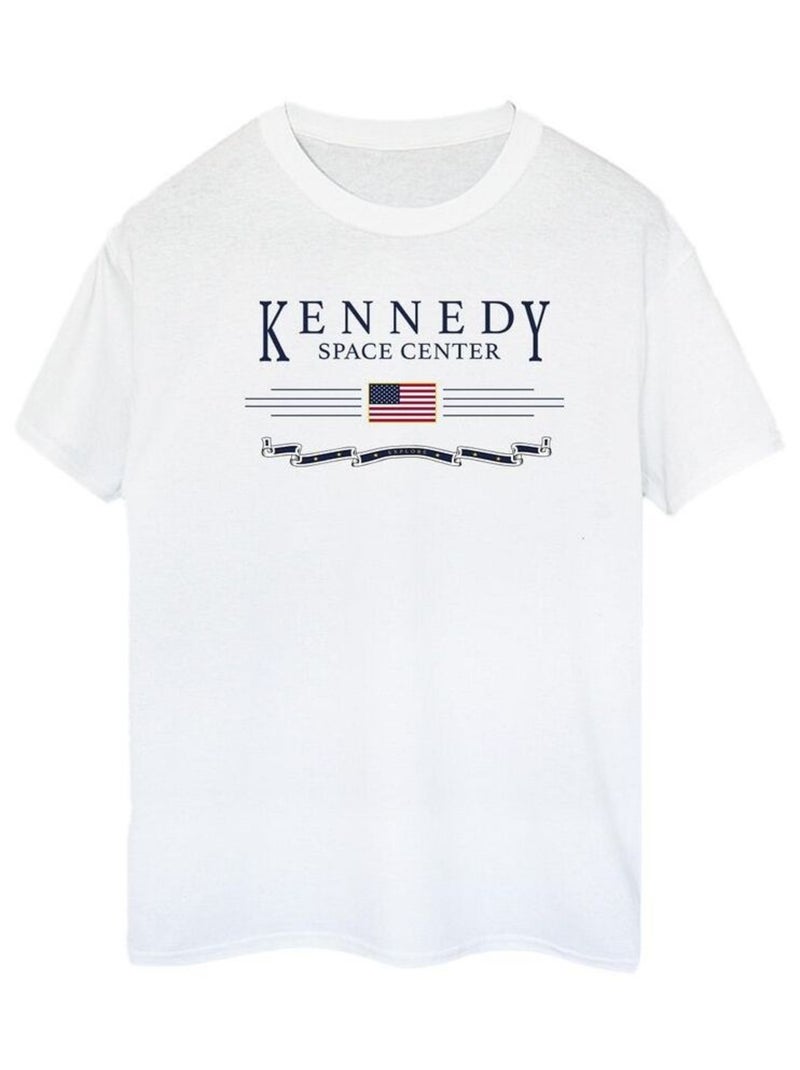 NASA - T-shirt KENNEDY SPACE CENTRE EXPLORE Blanc - Kiabi