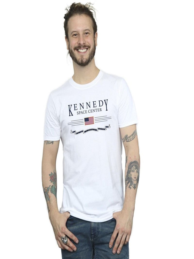 NASA - T-shirt KENNEDY SPACE CENTRE EXPLORE Blanc - Kiabi