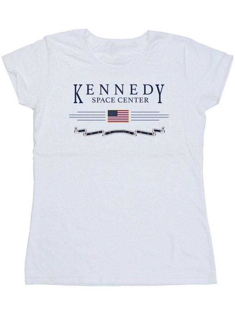 NASA - T-shirt KENNEDY SPACE CENTRE EXPLORE Blanc - Kiabi