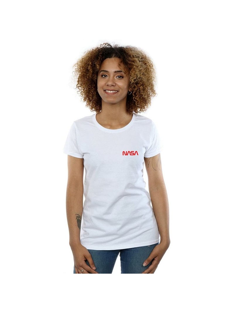 NASA - T-shirt MODERN Blanc/Rouge - Kiabi