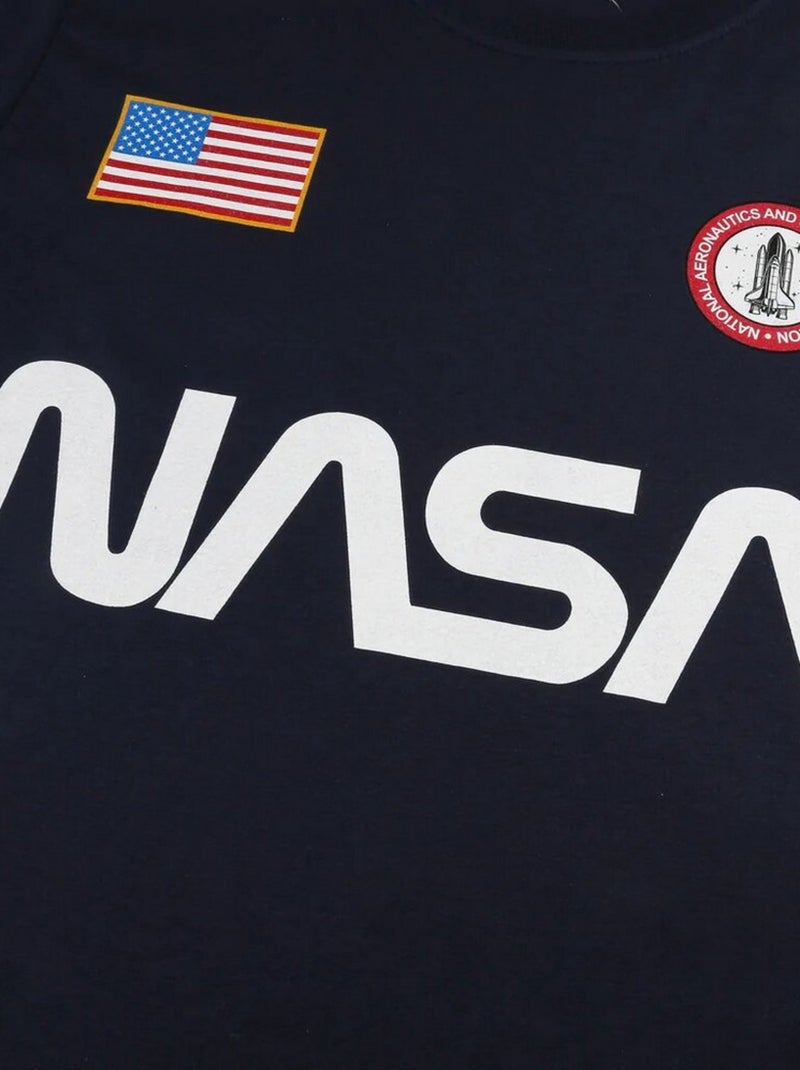 NASA - T-shirt motif badge Bleu marine - Kiabi