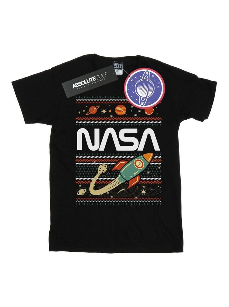 NASA - T-shirt motif/style festif Noir - Kiabi