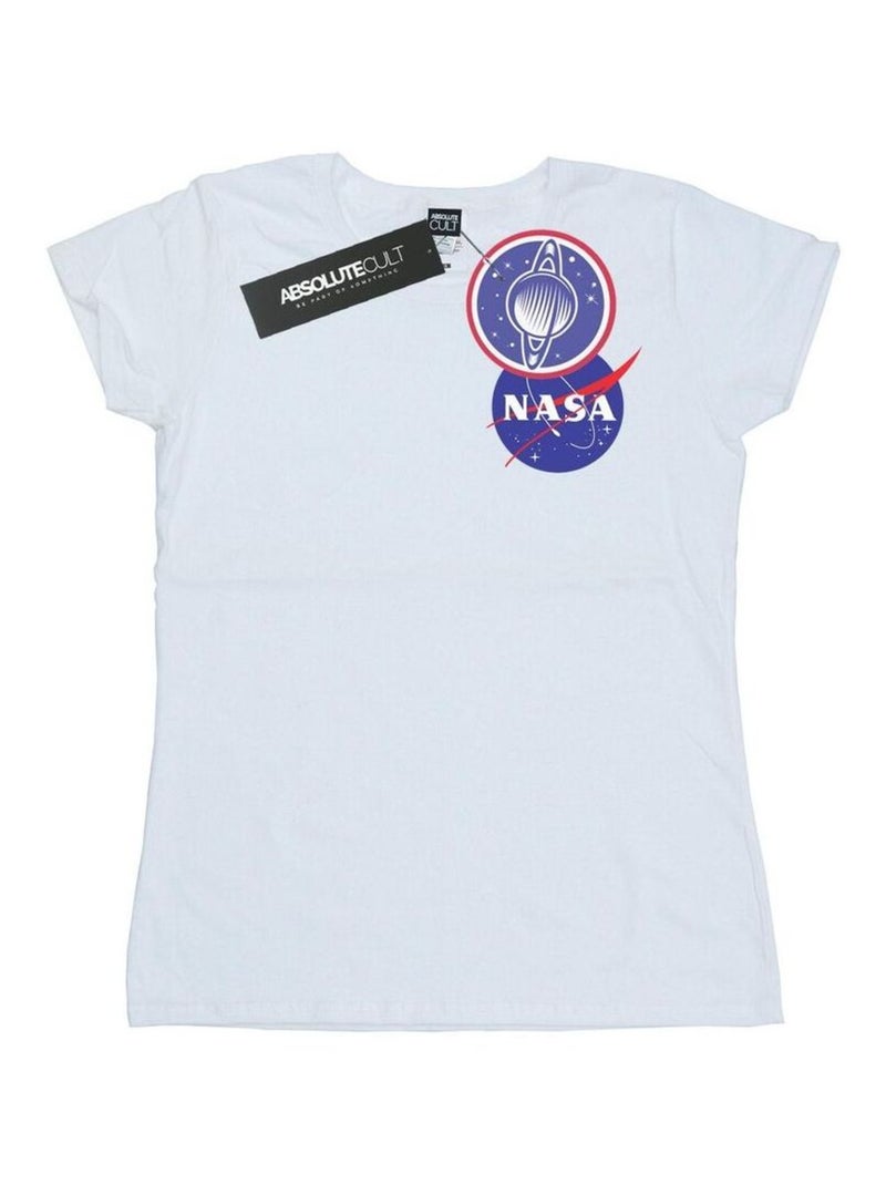NASA - T-shirt motif/style insigne Blanc - Kiabi