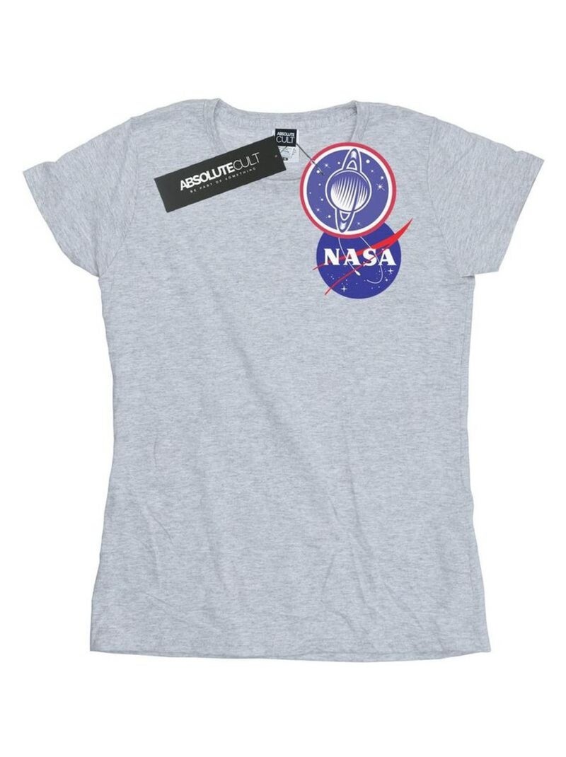 NASA - T-shirt motif/style insigne Gris chiné - Kiabi
