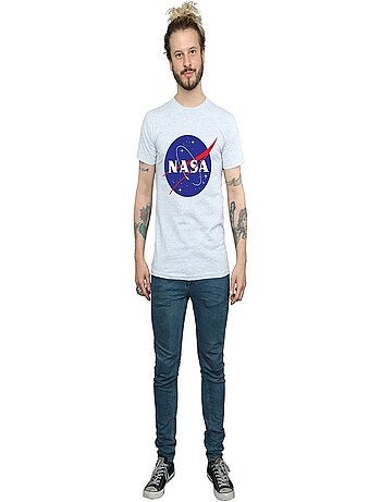 NASA - T-shirt motif/style logo usé INSIGNIA