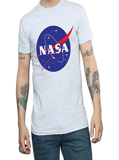 NASA - T-shirt motif/style logo usé INSIGNIA - Kiabi