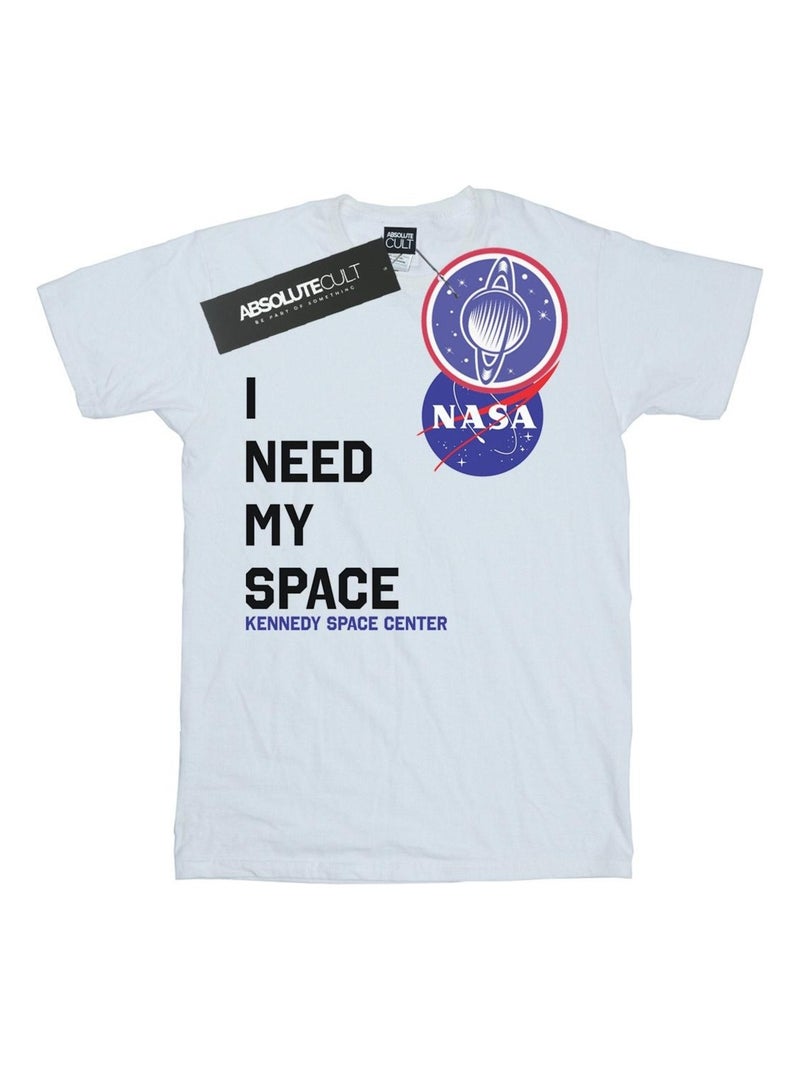 NASA - T-shirt NEED MY SPACE Blanc - Kiabi