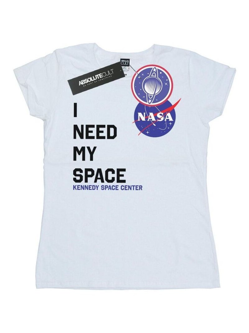 NASA - T-shirt NEED MY SPACE Blanc - Kiabi