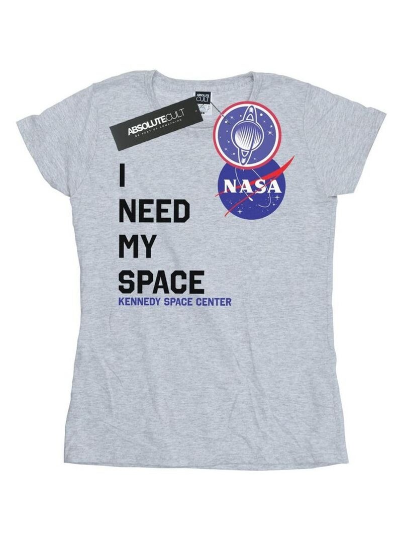 NASA - T-shirt NEED MY SPACE Gris chiné - Kiabi