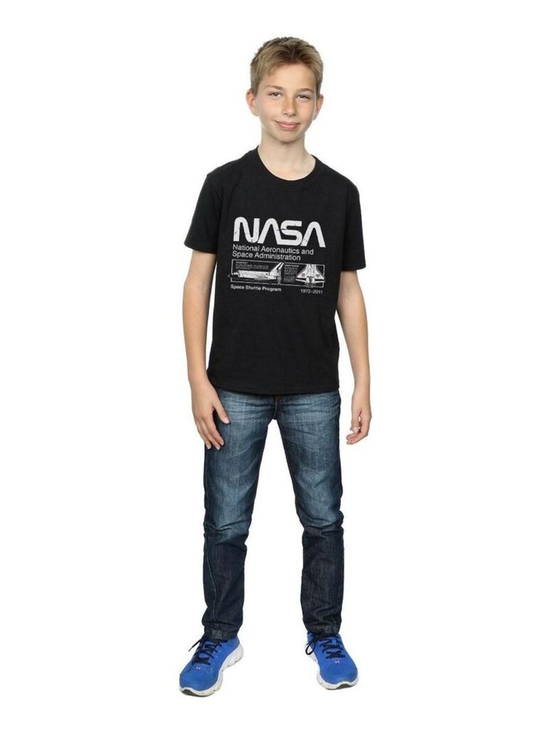 NASA - T-shirt Noir - Kiabi