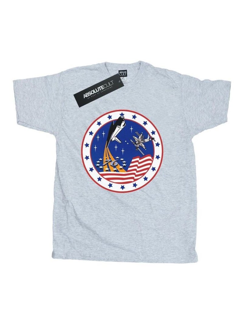 NASA - T-shirt ROCKET Gris chiné - Kiabi