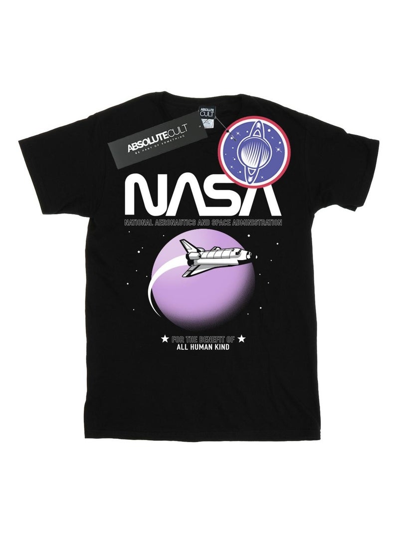 NASA - T-shirt SHUTTLE ORBIT Noir - Kiabi