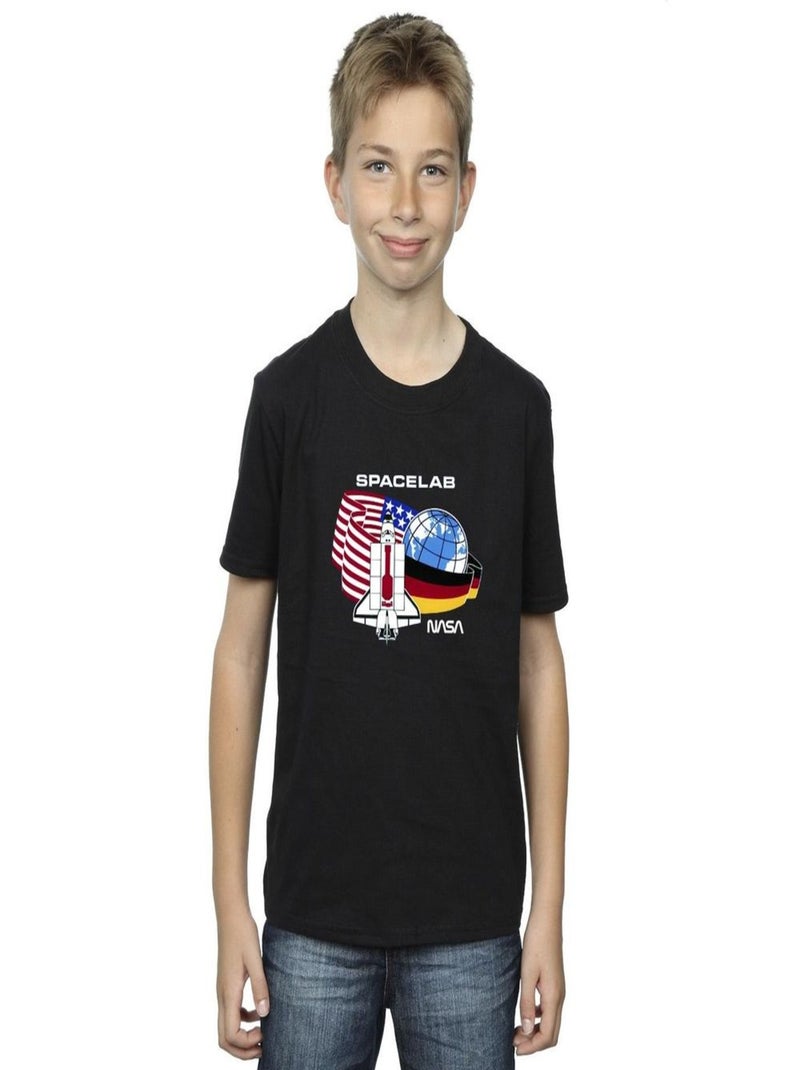 NASA - T-shirt SPACE LAB Noir - Kiabi