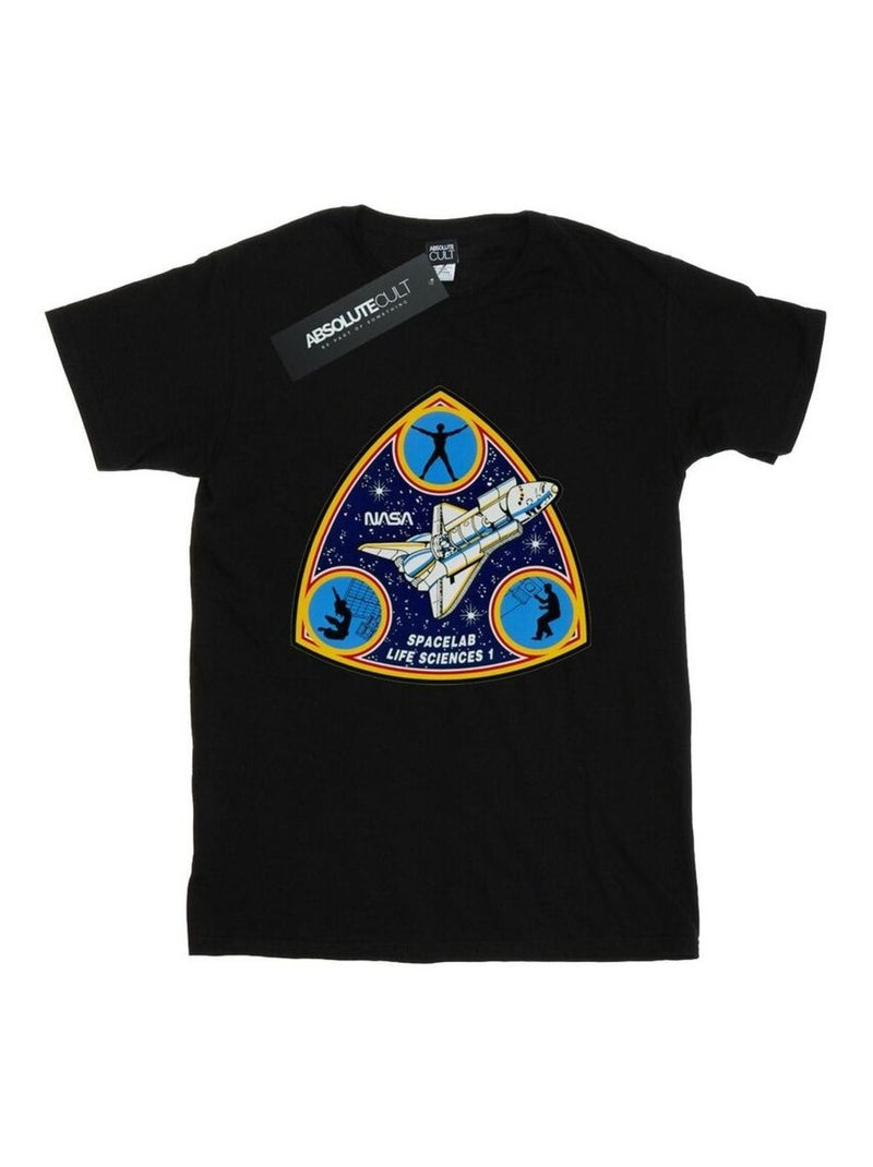 NASA - T-shirt SPACELAB LIFE SCIENCE Noir - Kiabi