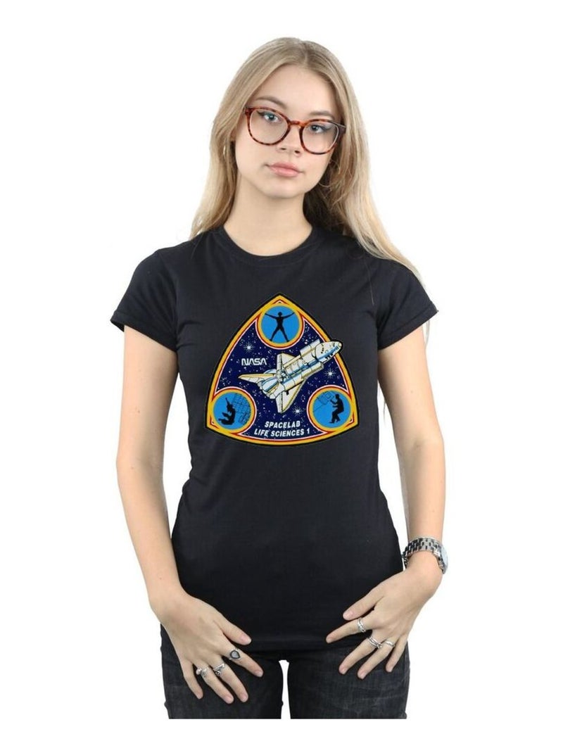 NASA - T-shirt SPACELAB LIFE SCIENCE Noir - Kiabi