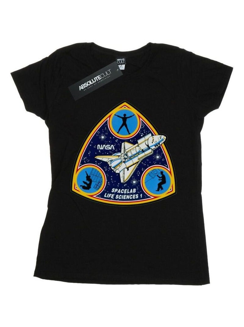 NASA - T-shirt SPACELAB LIFE SCIENCE Noir - Kiabi