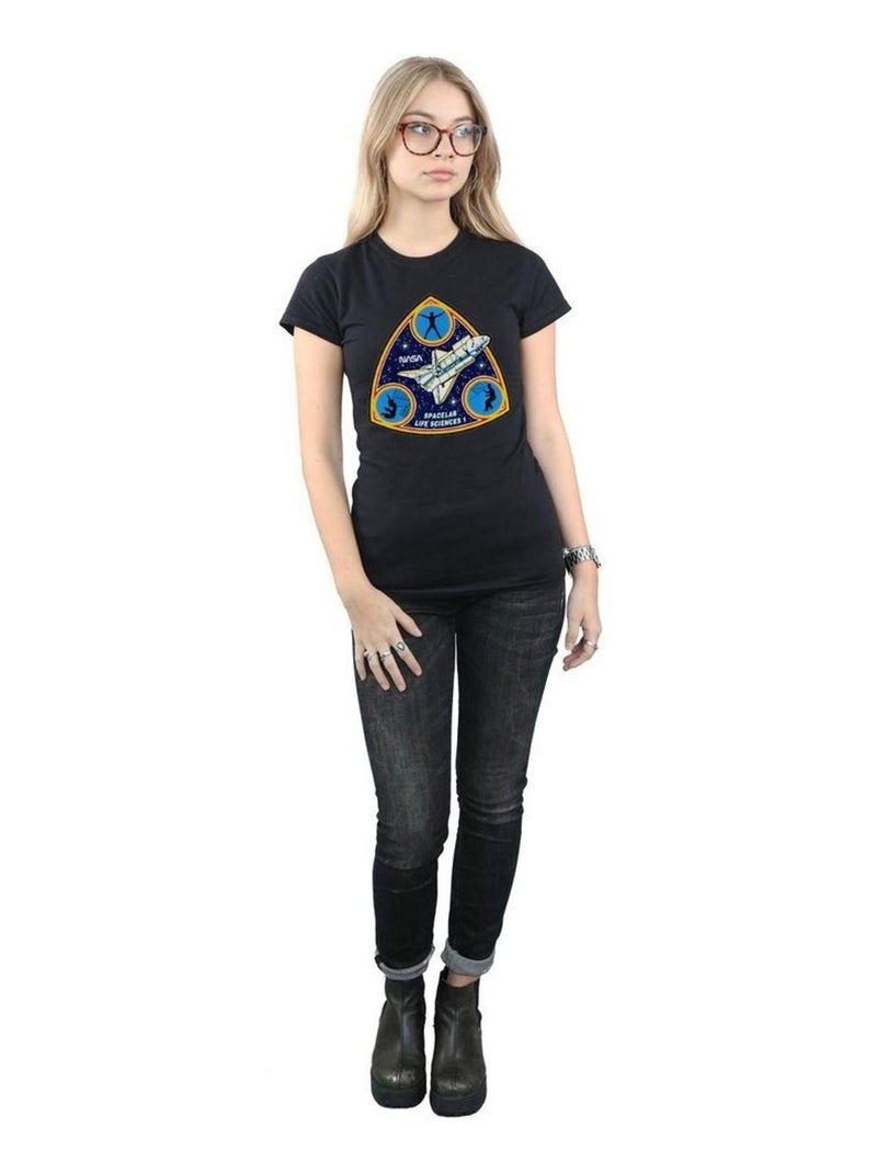 NASA - T-shirt SPACELAB LIFE SCIENCE Noir - Kiabi
