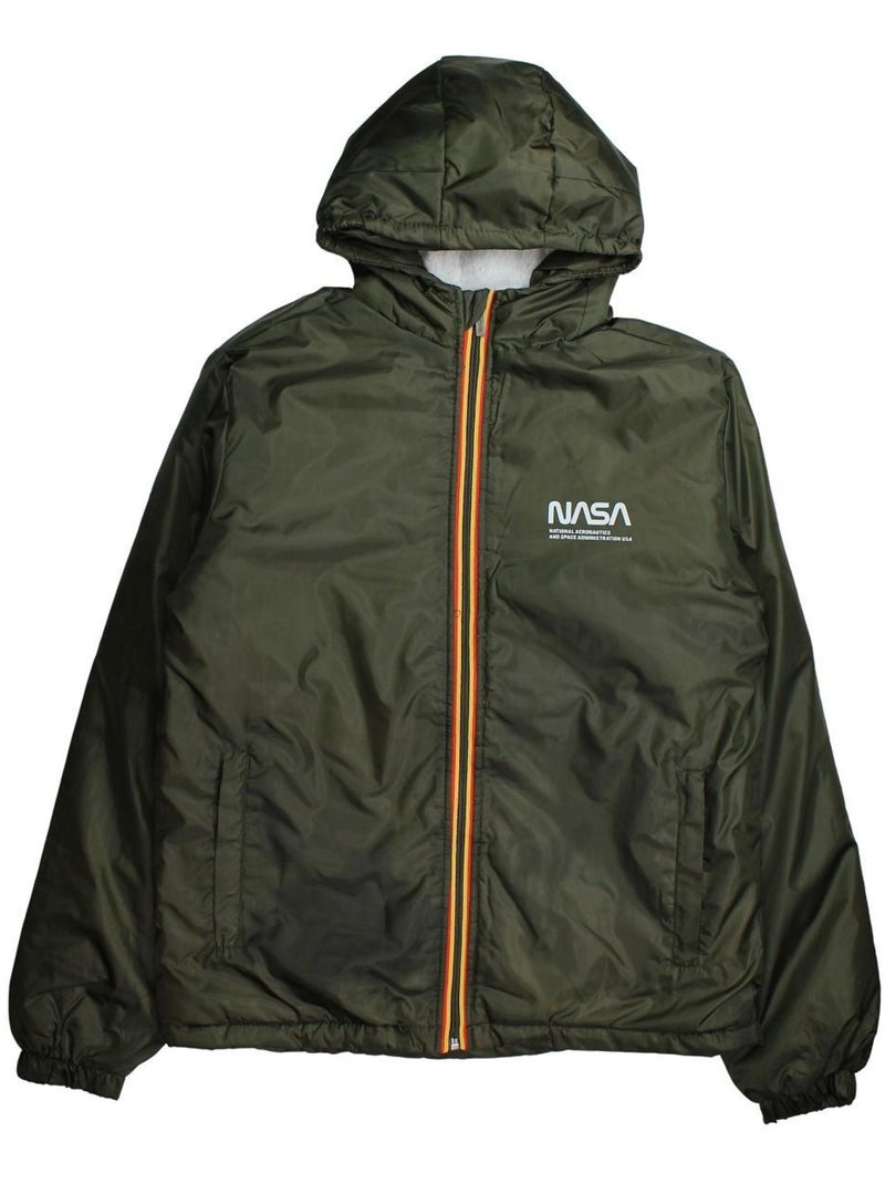 Nasa - Veste homme imprimé logo Kaki - Kiabi
