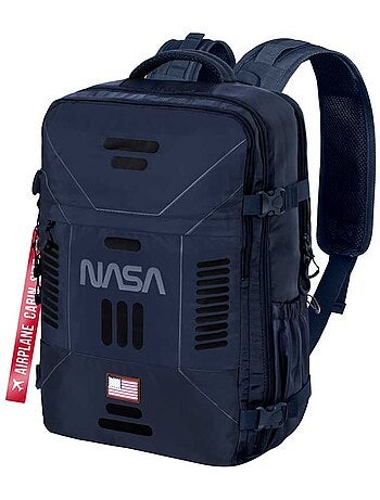 NASA Spaceship Sac à dos Mercury Voyage Cabine Avion 40x20x25cm, Bleu Foncé