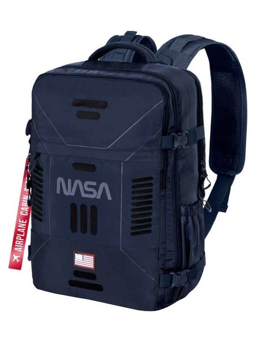 NASA Spaceship Sac à dos Mercury Voyage Cabine Avion 40x20x25cm, Bleu Foncé - Kiabi