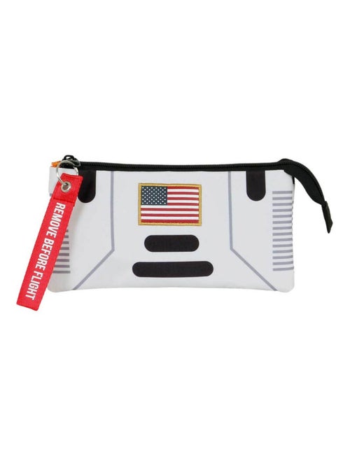 NASA Spaceship Trousse Triple FAN 2.0, Blanc - Kiabi NASA Spaceship Trousse Triple FAN 2.0, Blanc - Kiabi