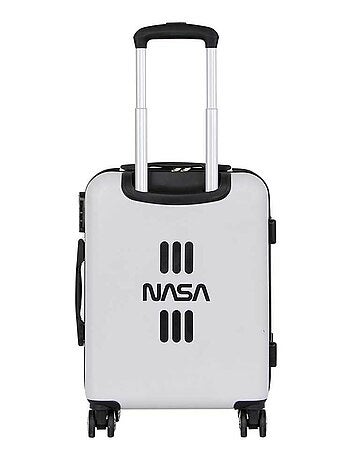 NASA Spaceship Valise Cabine ABS 4 Roues, Blanc