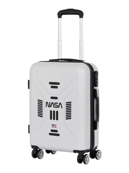 NASA Spaceship Valise Cabine ABS 4 Roues, Blanc - Kiabi