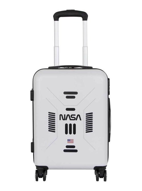 NASA Spaceship Valise Cabine ABS 4 Roues, Blanc - Kiabi