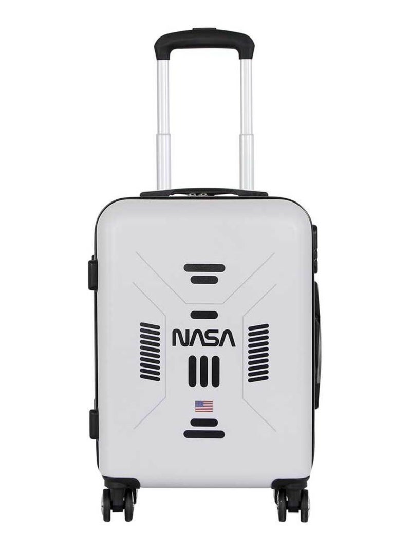 NASA Spaceship Valise Cabine ABS 4 Roues, Blanc Blanc - Kiabi