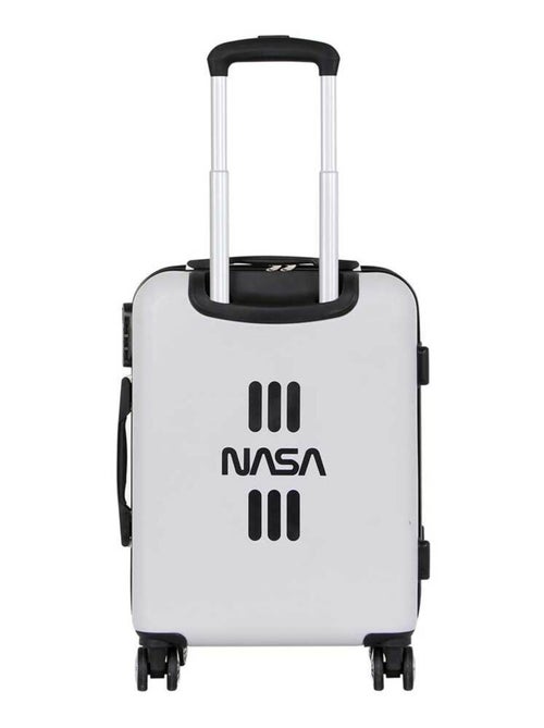 NASA Spaceship Valise Cabine ABS 4 Roues, Blanc - Kiabi