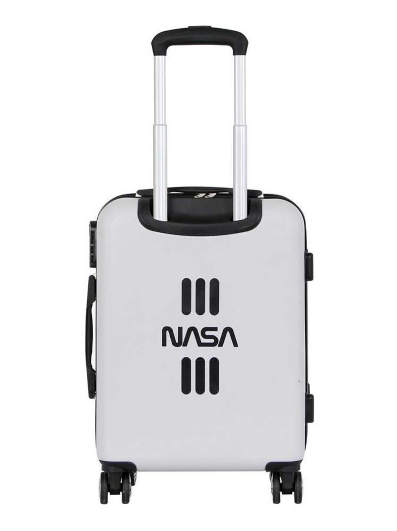 NASA Spaceship Valise Cabine ABS 4 Roues, Blanc Blanc - Kiabi