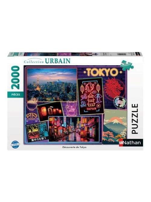 Nathan-Puzzle 2000 pieces - Découverte de Tokyo - Ravensburger - Kiabi