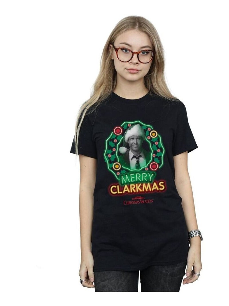 National Lampoon's Christmas Vacation - T-shirt CLARKMAS Noir - Kiabi