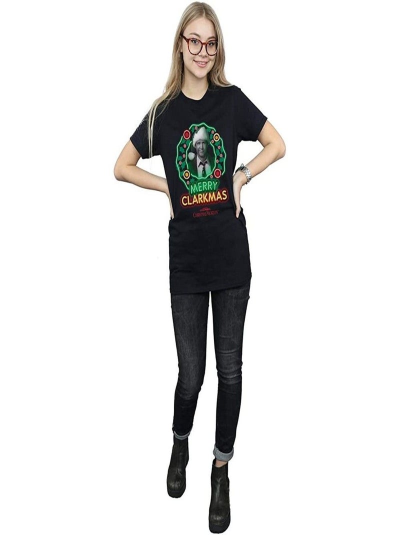 National Lampoon´s Christmas Vacation - T-shirt GREYSCALE CLARKMAS Noir - Kiabi