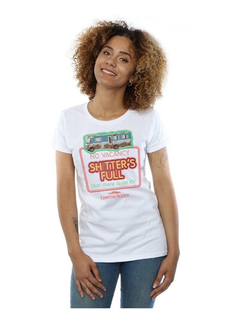 National Lampoon's Christmas Vacation - T-shirt NO VACANCY Blanc - Kiabi