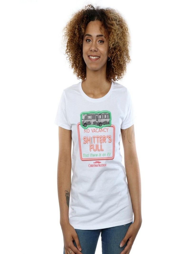 National Lampoon's Christmas Vacation - T-shirt NO VACANCY Blanc - Kiabi
