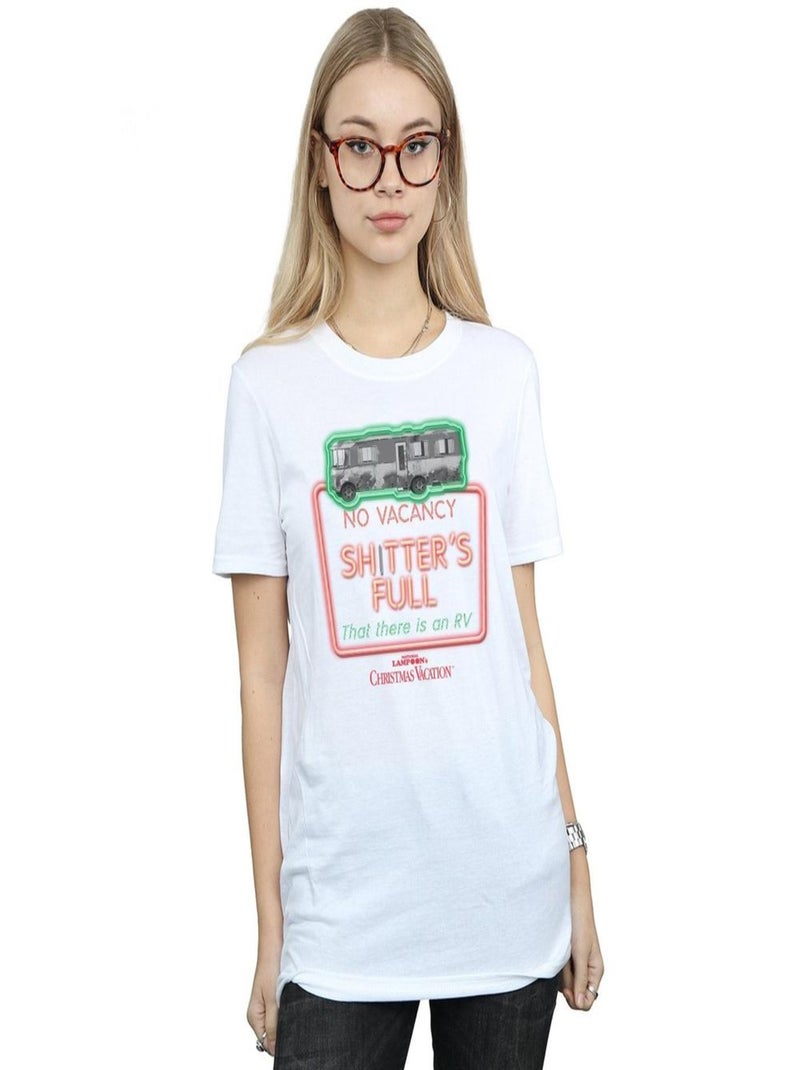 National Lampoon's Christmas Vacation - T-shirt NO VACANCY Blanc - Kiabi