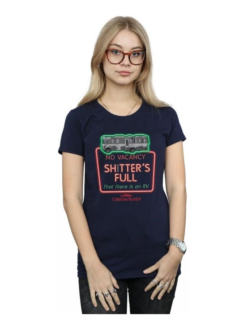 National Lampoon's Christmas Vacation - T-shirt NO VACANCY Bleu marine - Kiabi