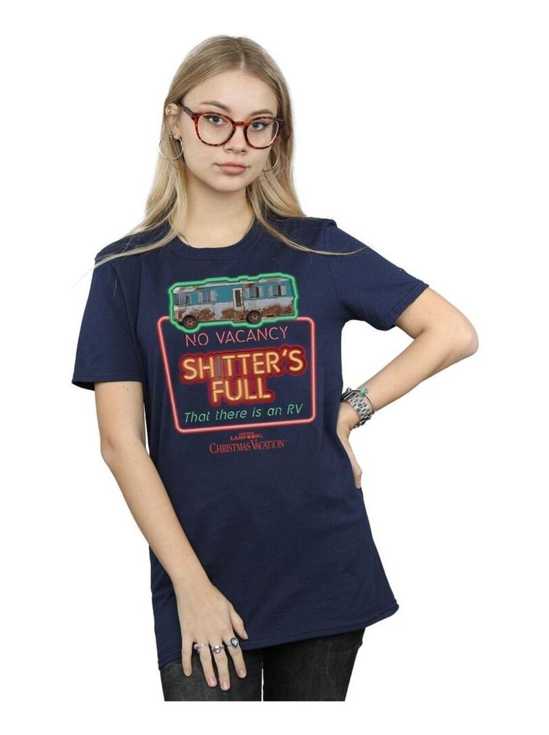 National Lampoon's Christmas Vacation - T-shirt NO VACANCY Bleu marine - Kiabi