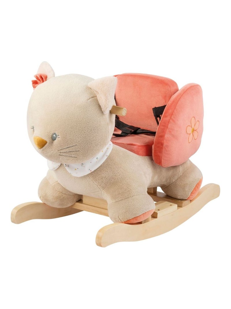 Nattou - Bascule Lana le chat Beige/Rose - Kiabi