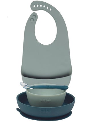 Nattou - Coffret repas en silicone