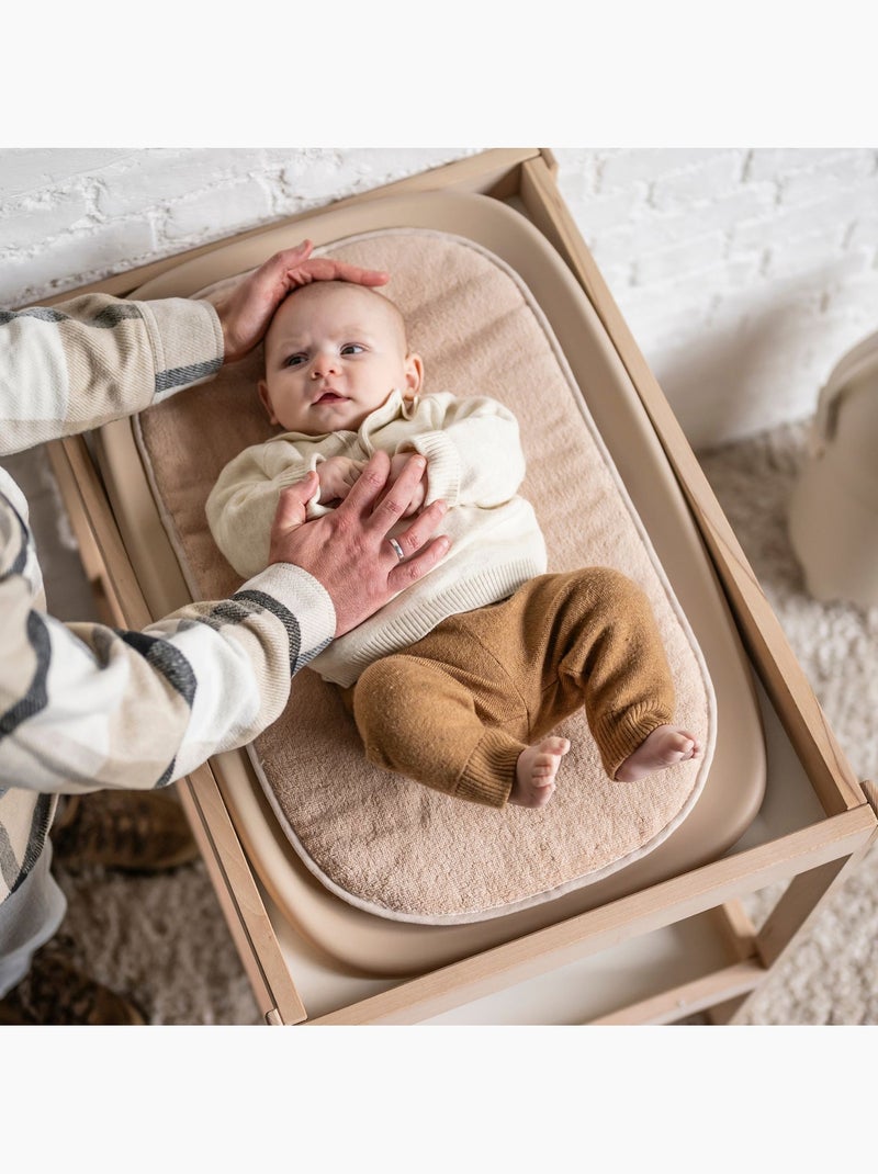 Nattou - Coussin en éponge pour matelas à langer Beige - Kiabi