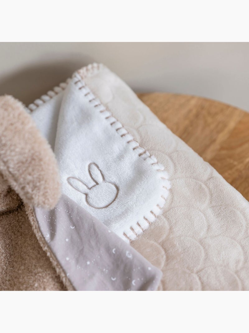 Nattou - couverture supersoft wavy Beige - Kiabi