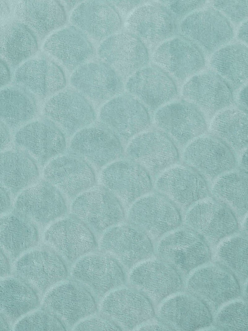 Nattou - Couverture Supersoft Wavy Vert d'eau - Kiabi