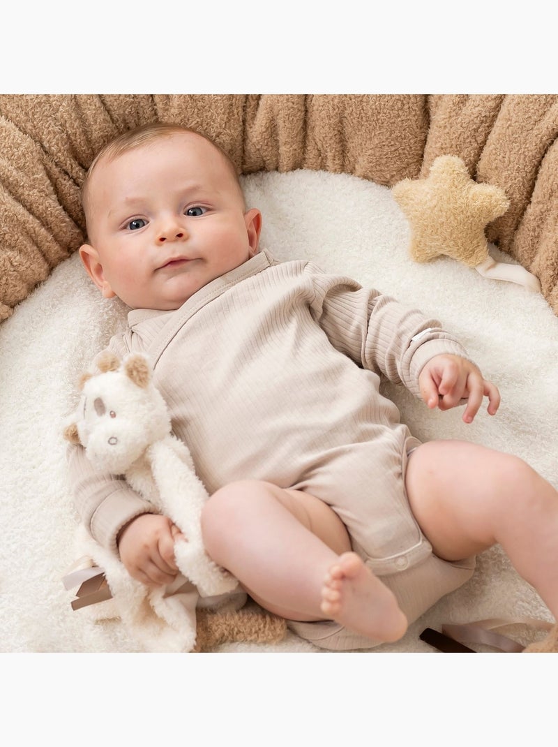 Nattou - Doudou attache sucette Teddy Ecru - Kiabi