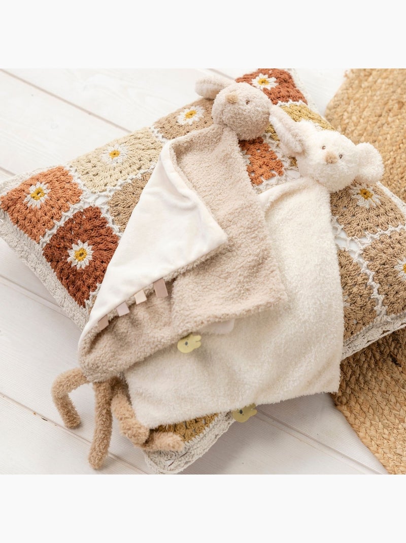 Nattou - Maxi doudou attache sucette Teddy Beige - Kiabi